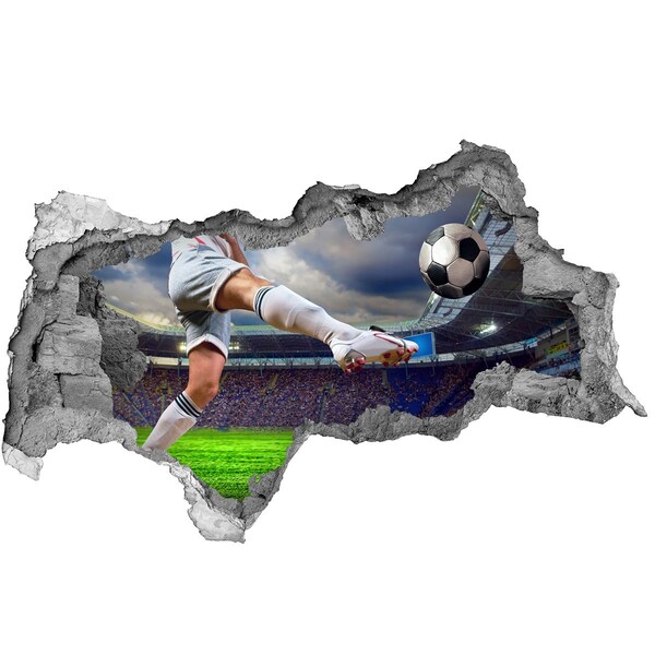 Fototapeta diera na stenu Futbalová akcia v atmosfére štadióna