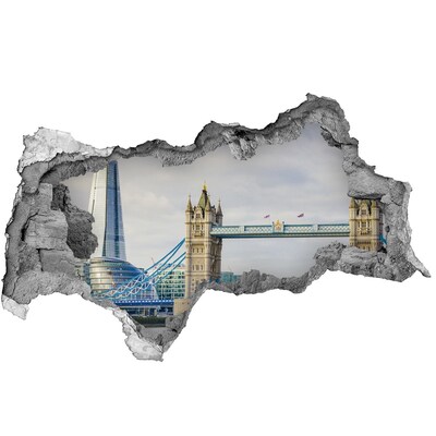 Fototapeta diera na stenu 3D Thames london