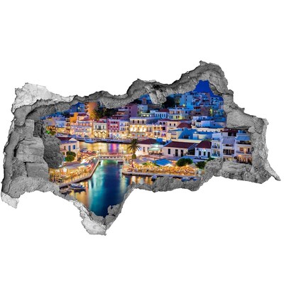 Fototapeta diera na stenu 3D Malebné prímorské mestečko