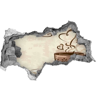 Fototapeta diera na stenu Očarujúca šálka horúcej kávy