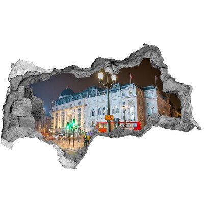 Fototapeta diera na stenu 3D Londýnska ulica v noci
