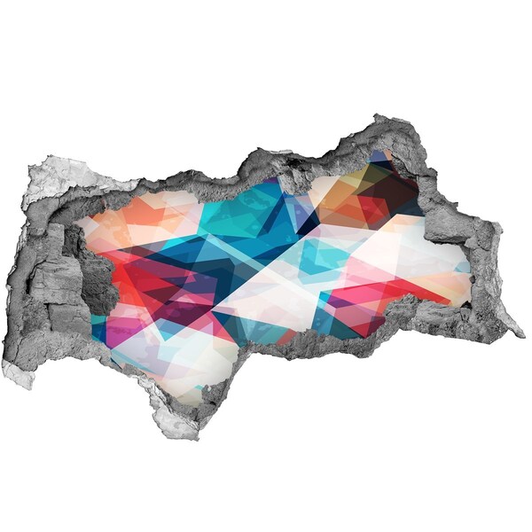 Diera 3D fototapeta nálepka Farebný krištáľový svet