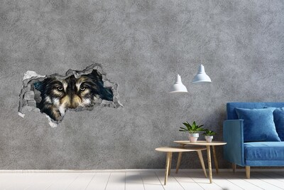 Diera 3D fototapeta na stenu nálepka Vlci
