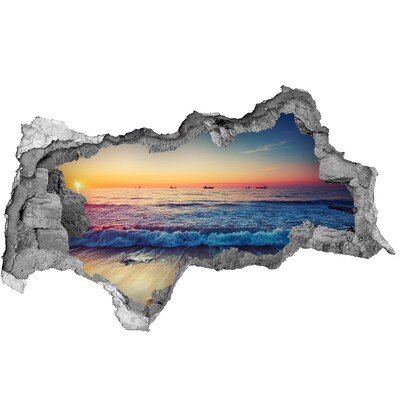 Nálepka fototapeta 3D Sunrise sea