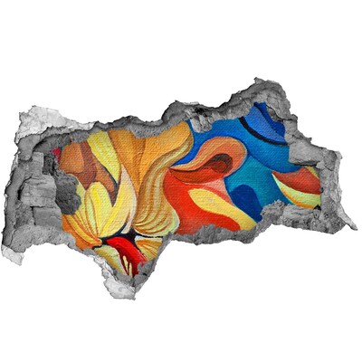 Diera 3D fototapeta nálepka Abstraktné kvetinové