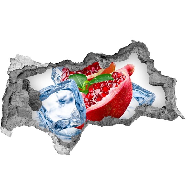 Nálepka 3D diera Šťavnatý otvor v granátovom jablku