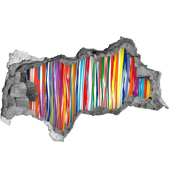 Diera 3D fototapeta nálepka Farebný záblesk kreativity