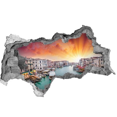 Nálepka fototapeta 3D výhľad betón Benátky pri východe slnka