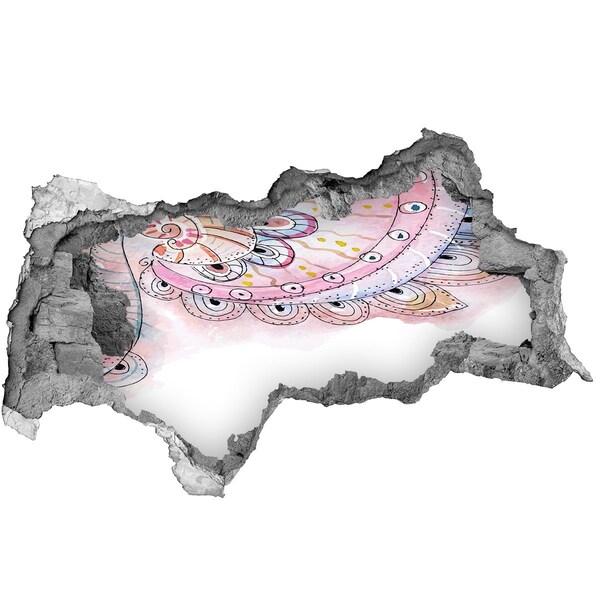 Diera 3D fototapeta nálepka Farebný vzor na betónovom pozadí