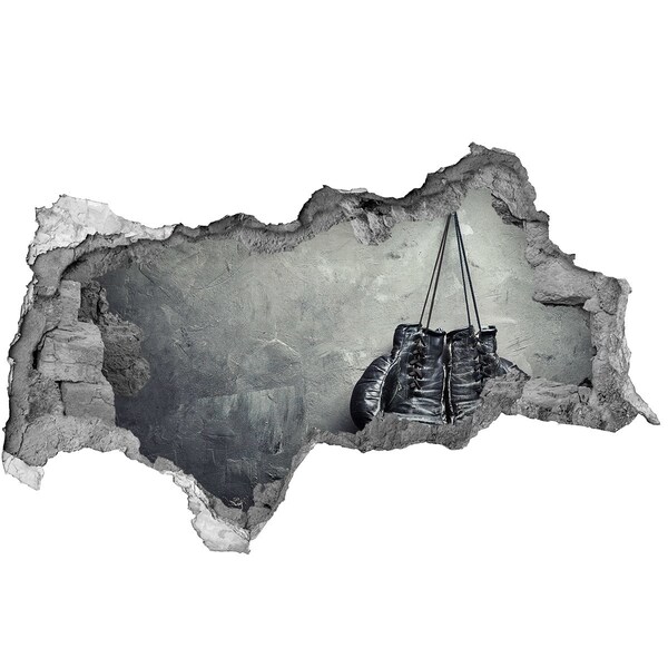 Fototapeta diera na stenu 3D Boxerské rukavice pri ringu