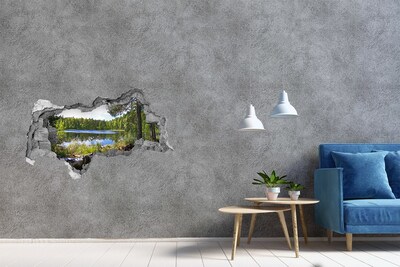 Nálepka fototapeta 3D na stenu Lesné panorama