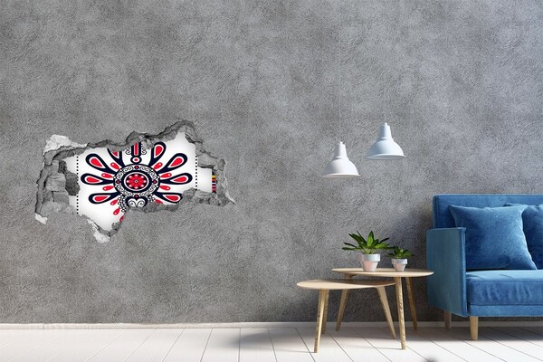 Diera 3D fototapeta na stenu Poľská ľudová vzor