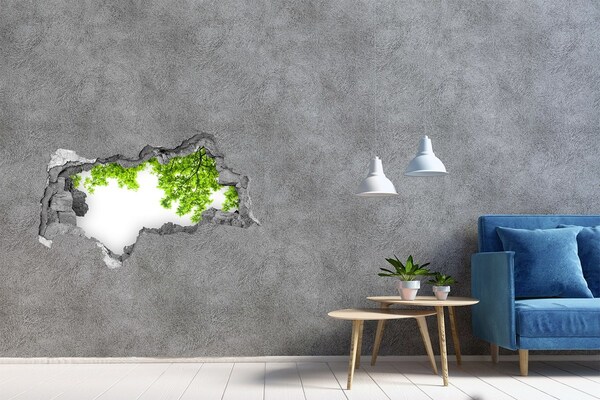 Samolepiaca diera nálepka Zelená oáza za múrom