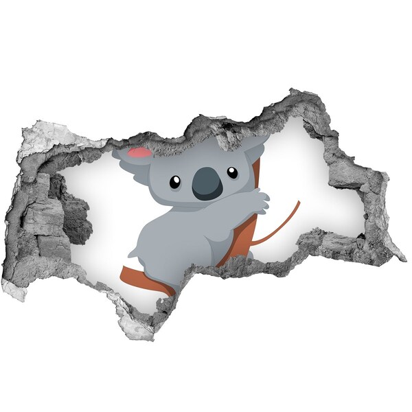 Diera 3D fototapeta nálepka Koala v diere v stene