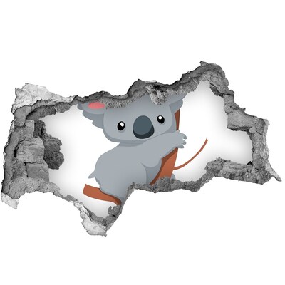Diera 3D fototapeta nálepka Koala v diere v stene