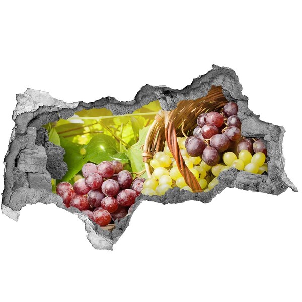 Nálepka 3D diera Ovocie v košíku