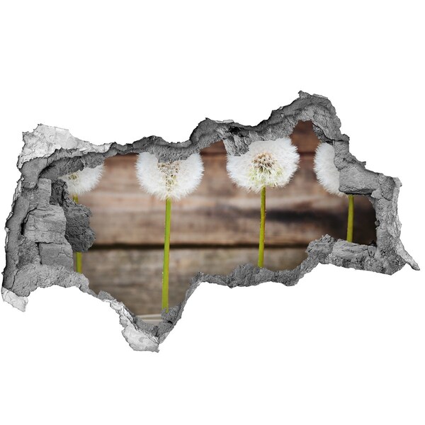 Samolepiaca diera nálepka Púpavové kvety v ruinách