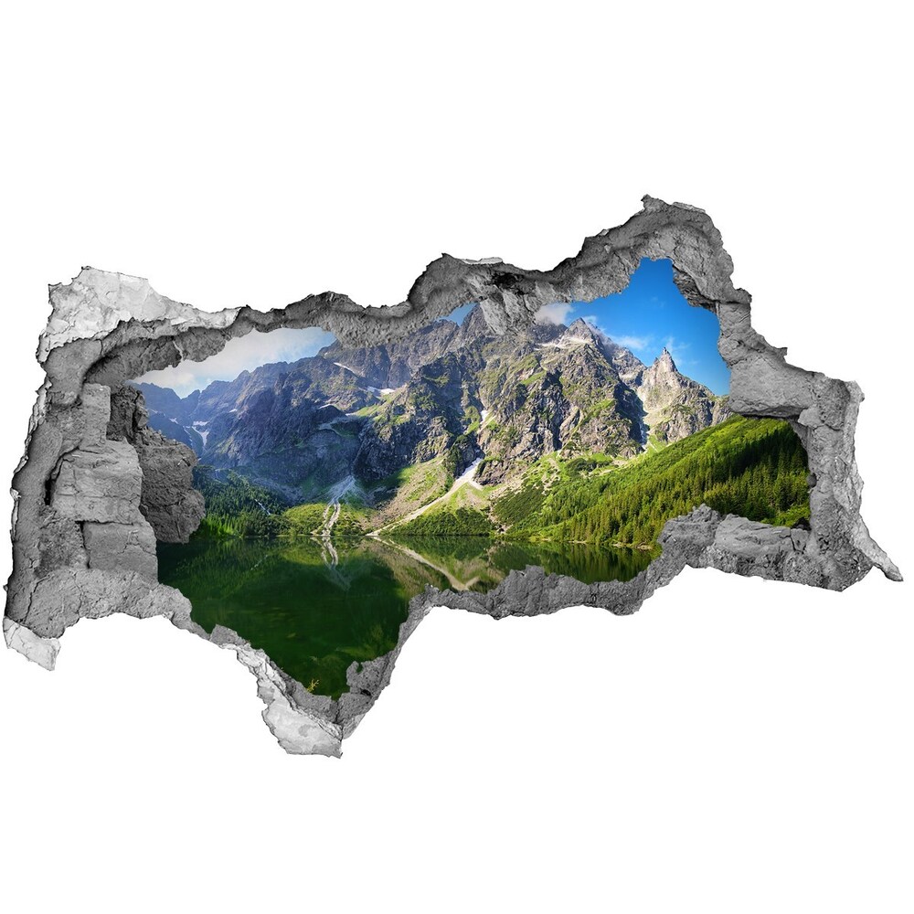 Nálepka fototapeta 3D Morské oko tatry