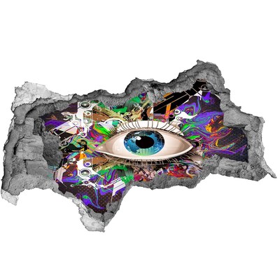 Diera 3D fototapeta nálepka Abstraktné oko