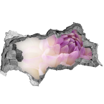 Samolepiaca diera na stenu Kvetinová ilúzia v betóne