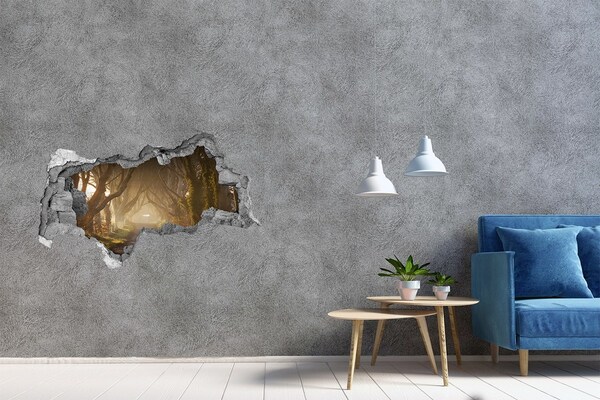 Nálepka fototapeta 3D výhľad Cesta medzi stromami