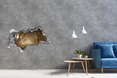 Nálepka fototapeta 3D výhľad Cesta medzi stromami