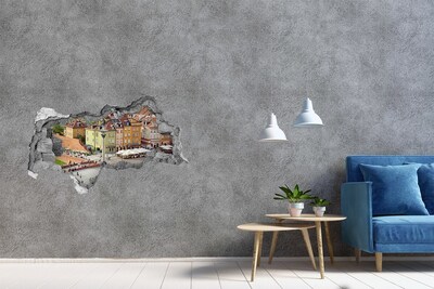 Fototapeta diera na stenu 3D Staromestské námestie vo Varšave