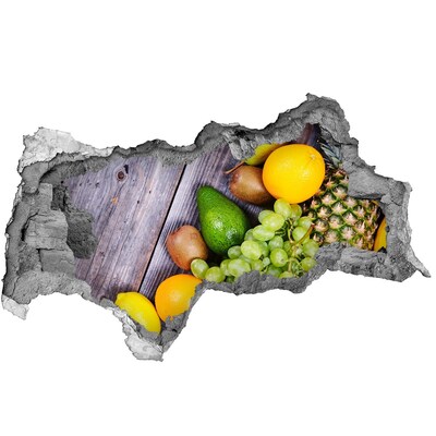 Nálepka 3D diera Ovocný raj za múrom