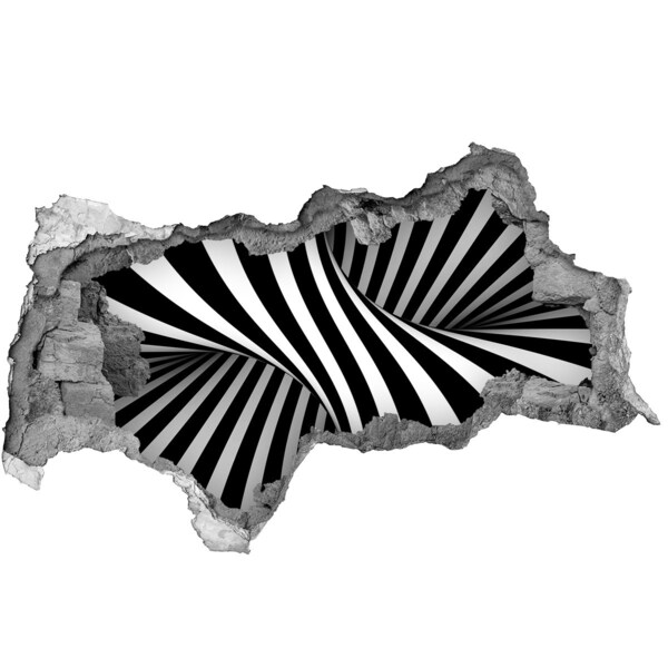 Diera 3D fototapeta na stenu Optická ilúzia v stene