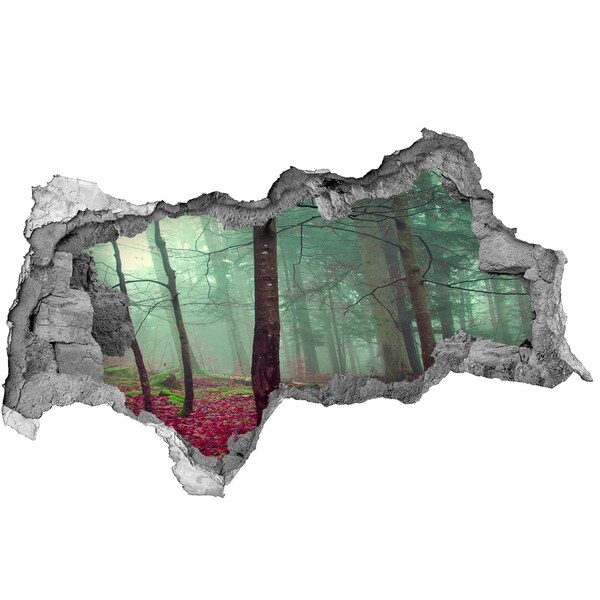 Samolepiaca diera nálepka Začarovaný les v hmle