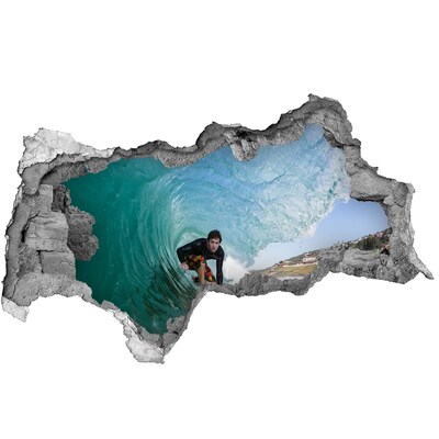 Fototapeta diera na stenu 3D Surfer na vlne