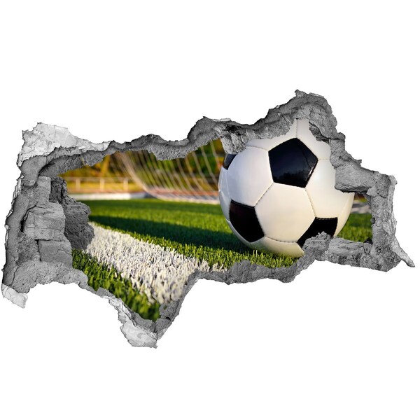 Fototapeta diera na stenu 3D Futbal v akcii
