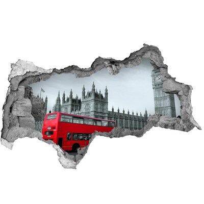 Fototapeta diera na stenu 3D London bus