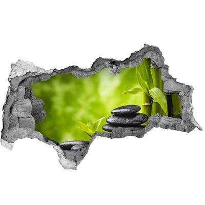 Samolepiaca diera nálepka Oáza pokoja s kameňmi