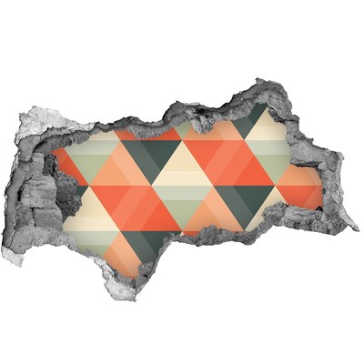 Fotoobraz diera na stenu Geometrické vzory v diere