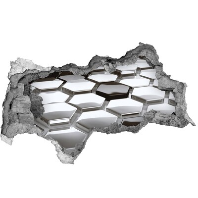 Diera 3D fototapeta nálepka Moderné šesťuholníky v betóne