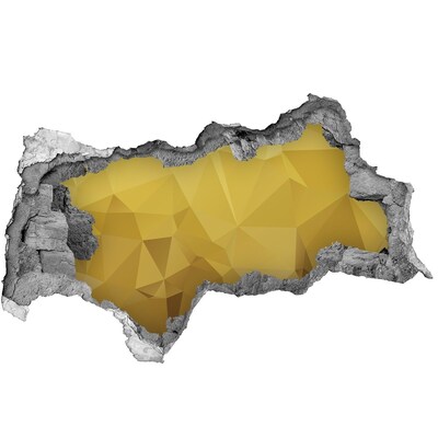 Diera 3D fototapeta nálepka Zlatá trhlina v stene