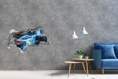 Nálepka fototapeta 3D Vodopád medzi skalami