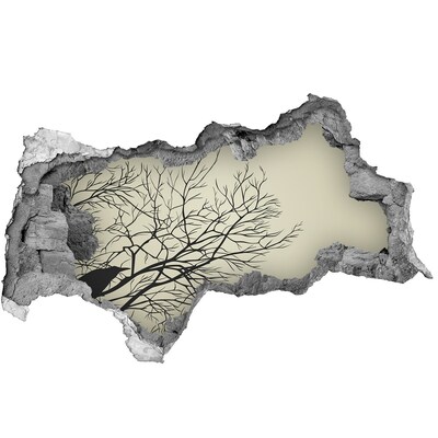 Diera 3D fototapeta na stenu Mŕtvy les za zničeným múrom