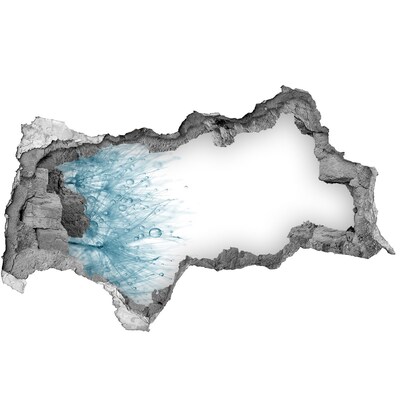 Samolepiaca diera nálepka Voda v diere v stene