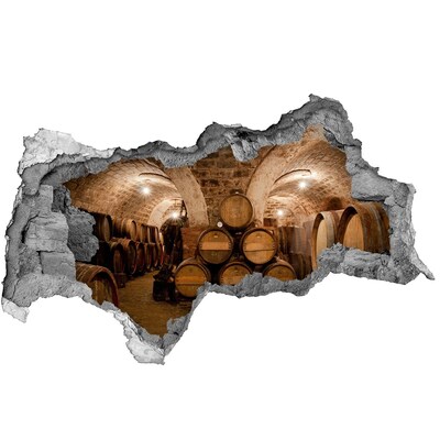 Fototapeta diera na stenu 3D Interiér vinárstva so sudmi