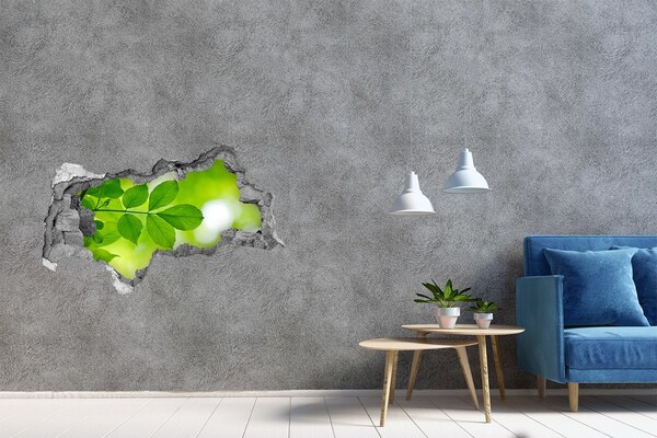 Samolepiaca diera na stenu Zelená oáza v betóne