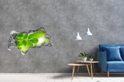 Samolepiaca diera na stenu Zelená oáza v betóne