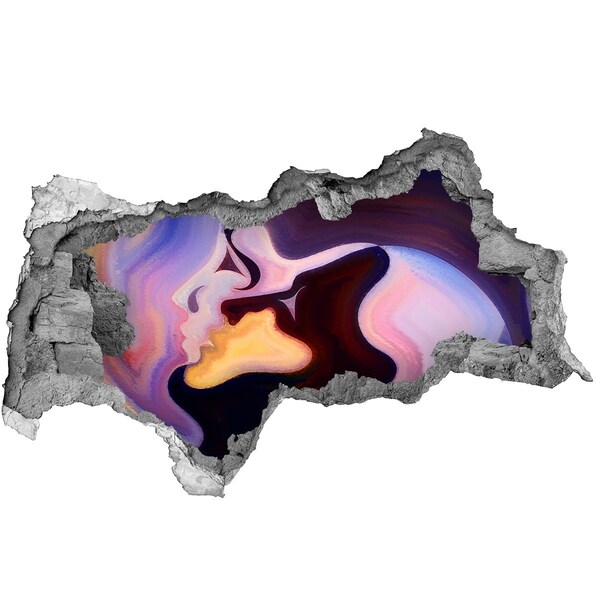 Diera 3D fototapeta nálepka Zmyselné tváre lásky