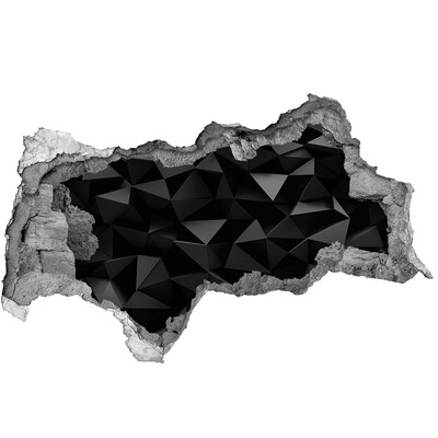 Diera 3D fototapeta na stenu Čierna, trojrozmerná štrbina