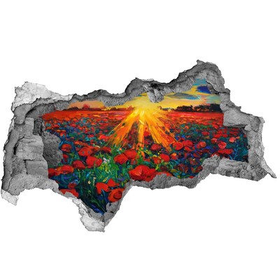 Samolepiaca diera nálepka Kvetinová lúka na slnku