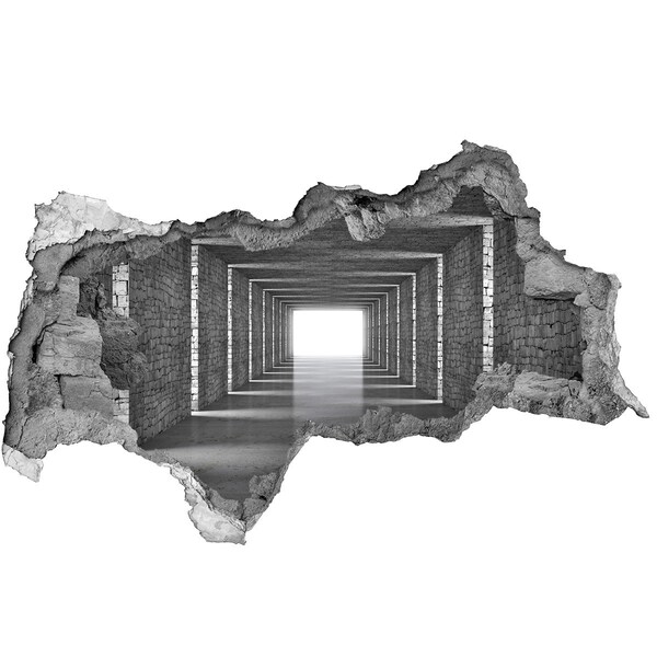 Diera 3D fototapeta na stenu Priehľadná betónová chodba