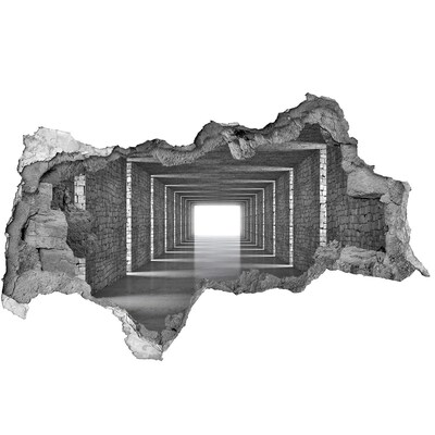 Diera 3D fototapeta na stenu Priehľadná betónová chodba