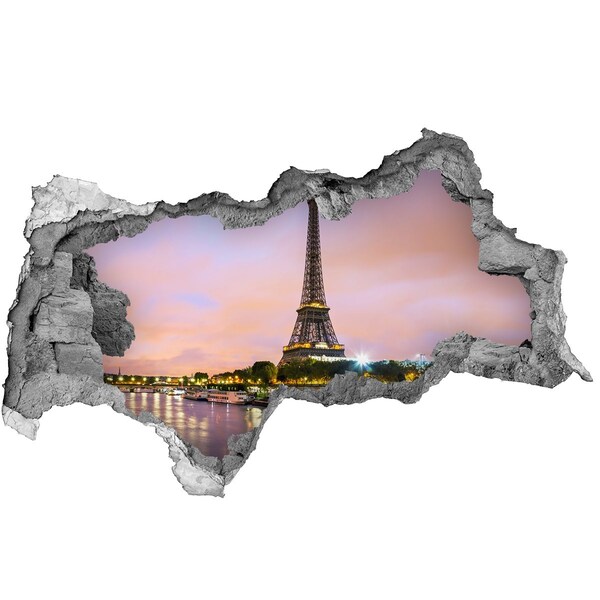 Fototapeta diera na stenu 3D Eiffelova veža v paríži