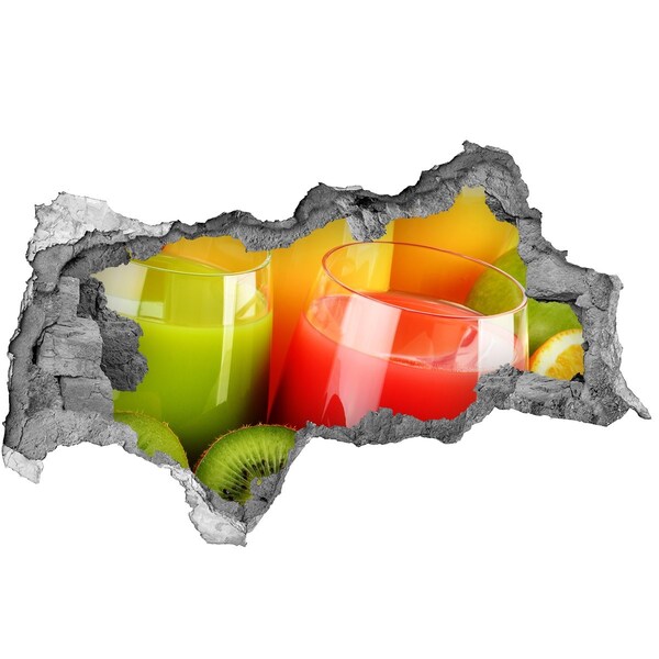 Nálepka diera na stenu betón Osviežujúce koktaily v trópoch